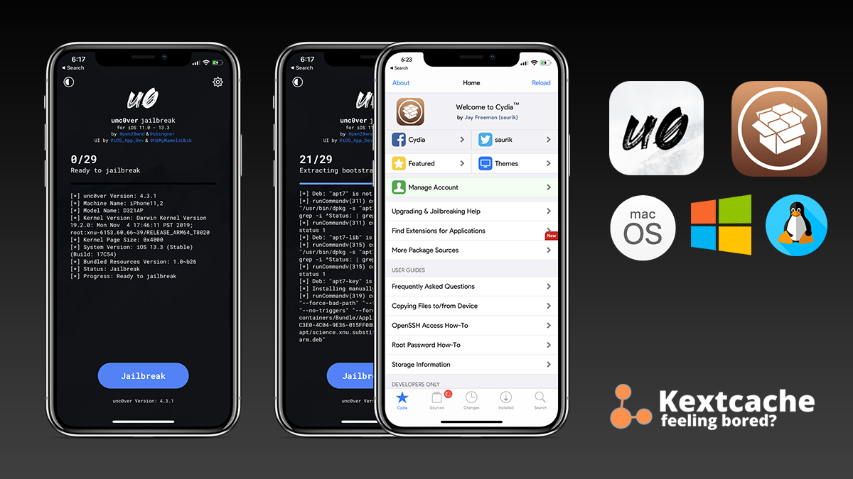 Unc0ver Jailbreak Released with Full-Fledged iOS13.3 Support.